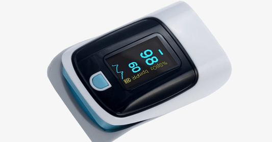 Skorter | Advanced Finger-Tip Pulse Oximeter with Neck and Wrist Strap - Measures oxygen levels and pulse with the future in your hands