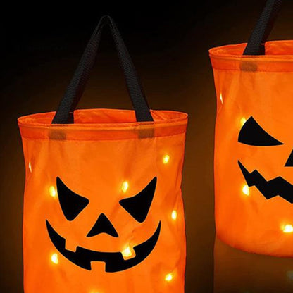 Skorter | Personalized glowing pumpkin bag