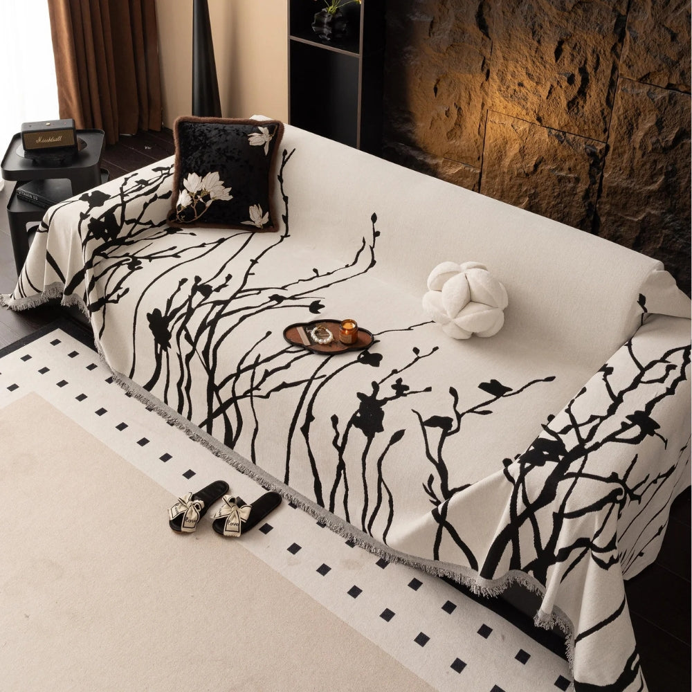 Skorter | Twilight Branches Chenille Sofa Cover