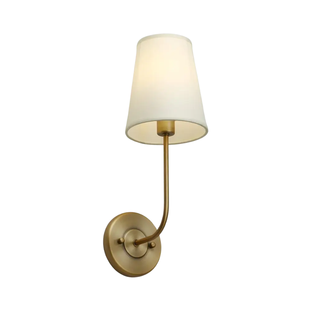 Skorter | LoomGlow – Modern Wall Lamp Featuring Woven Metal and Soft Fabric