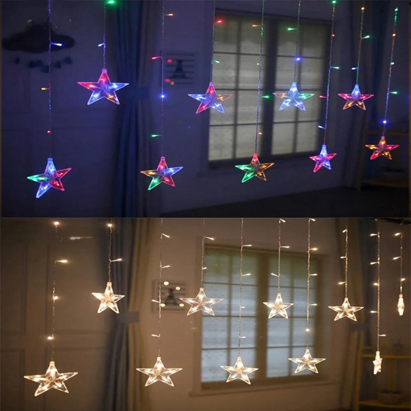 Skorter | FestiveGlow - Star and Moon Shaped Garland for Party Decoration