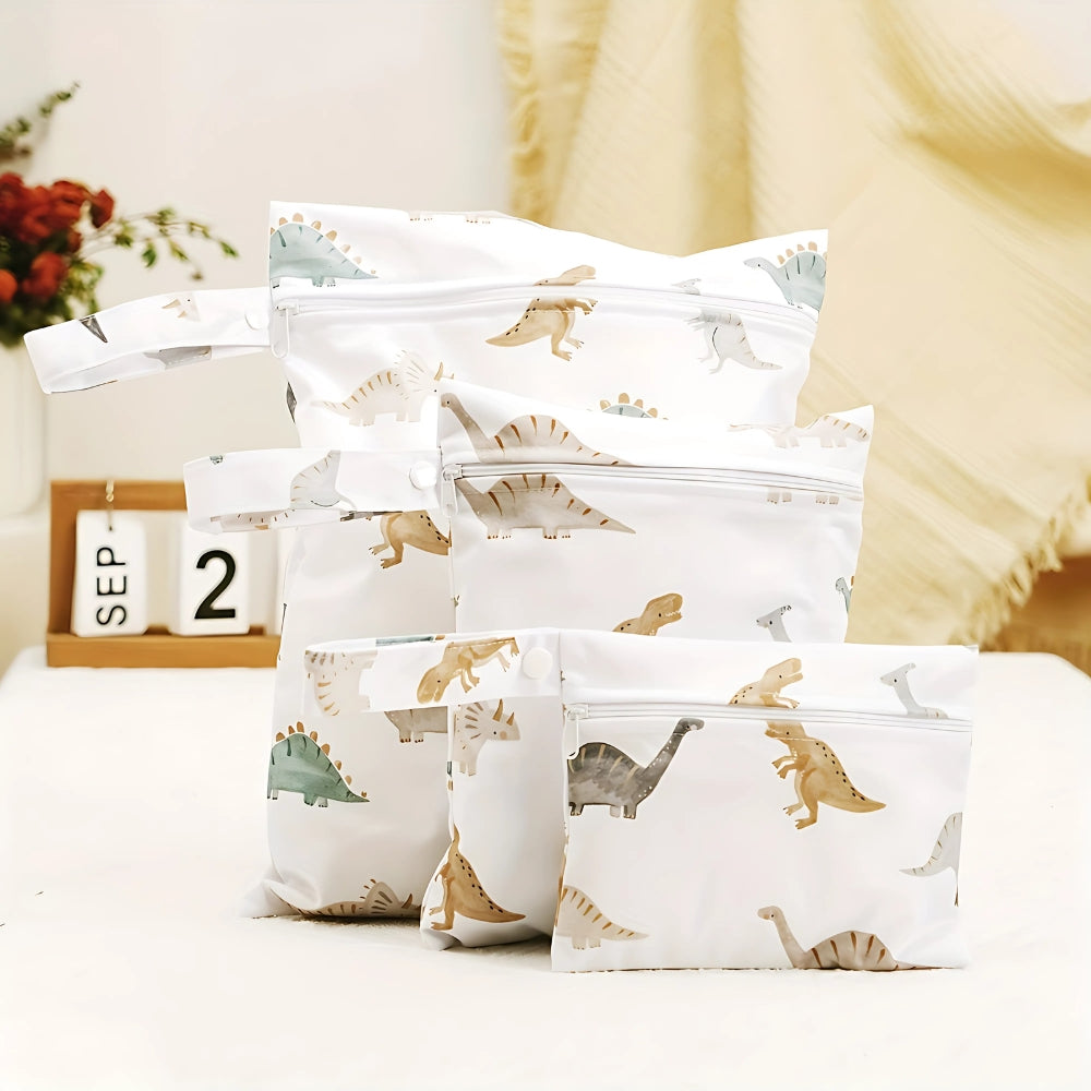 Skorter | Baby Zoo Safari Print Reusable Wet Dry Bag | 3pcs Set