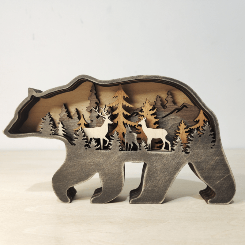 skorter | 3d Creative Wood Animal Carving Craft Gift