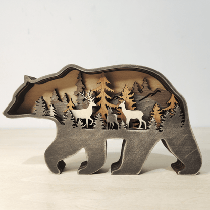 skorter | 3d Creative Wood Animal Carving Craft Gift