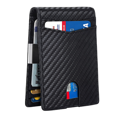 Skorter | SafeSlim RFID Leather Men's Wallet – Compact, Thin & Safe