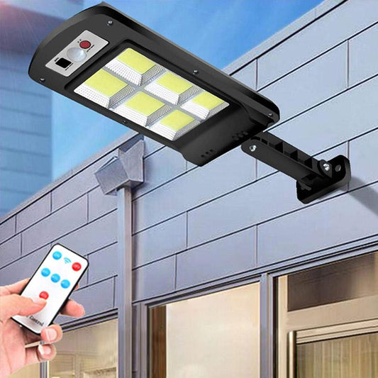 skorter | 200w Outdoor Solar LED Lamp With Remote Control, Motion And Twilight Sensor