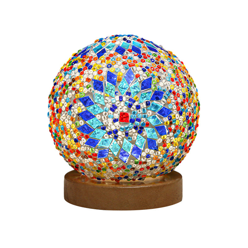 Skorter | Spherical LED Dimmable Glass Bohemian Baroque Table Lamp