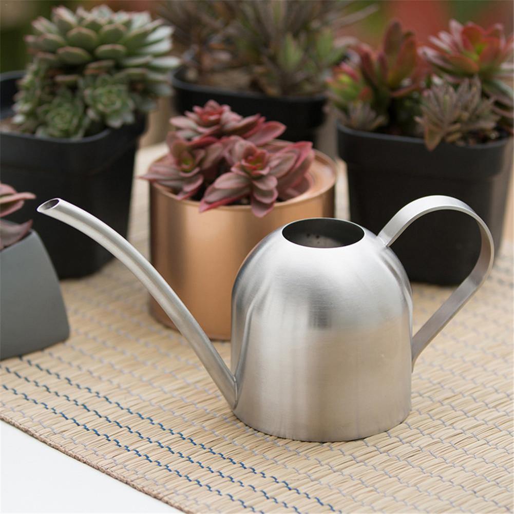 Skorter | AquaGrace Stainless Steel Watering Can with Flexible Neck | Modern Design | Perfect Watering | Rustproof