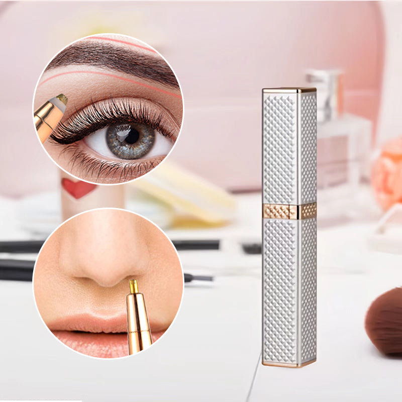 Skorter | 4 In 1 Facial Electric Shaver For Women, Full Body Epilator Rechargeable Eyebrow Nose Bikini Area Hair Clipper