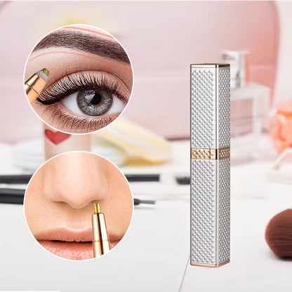 Skorter | 4 In 1 Facial Electric Shaver For Women, Full Body Epilator Rechargeable Eyebrow Nose Bikini Area Hair Clipper