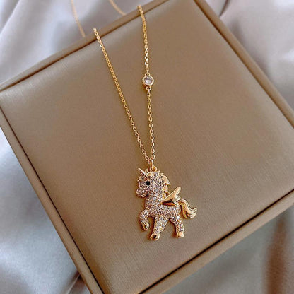 Skorter | Beautiful Angel Horse Pendant Necklace