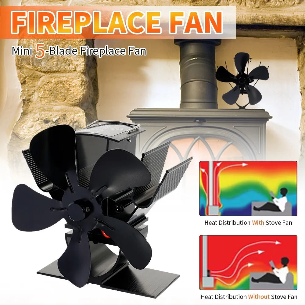 Skorter | Best Wood Burner Stove Fan for Log Burning Fire Stove