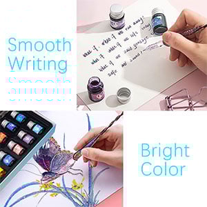 Skorter | Calligraphy Glass Dip Pen Ink Set