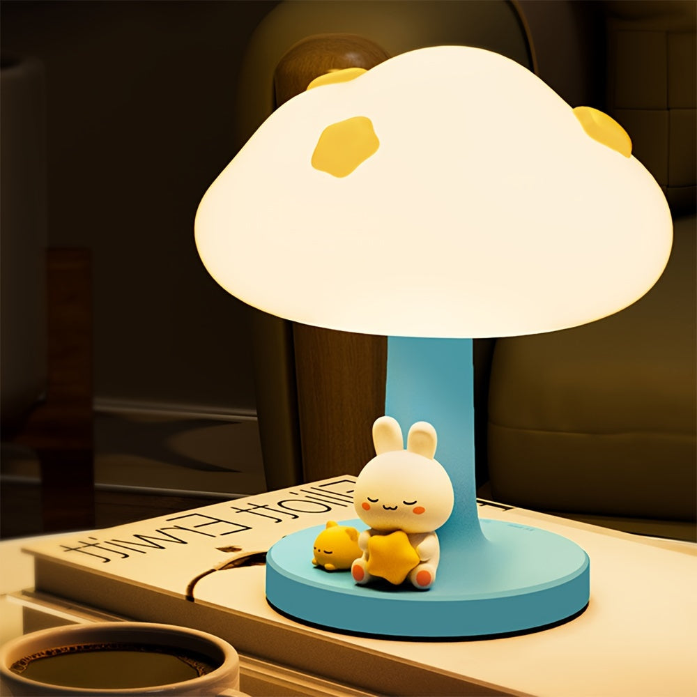 Skorter | CozyCloud - USB Rechargeable Silicone Table Lamp with Dimmable LED Lighting