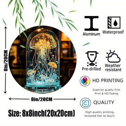 Skorter | CrystalJelly - Artistic Glass Zeppelin Lamp with Circular Design