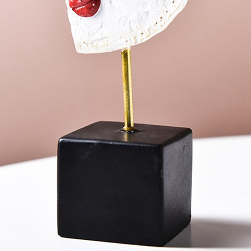 Skorter | Abstract Pop Art Face Home Sculpture