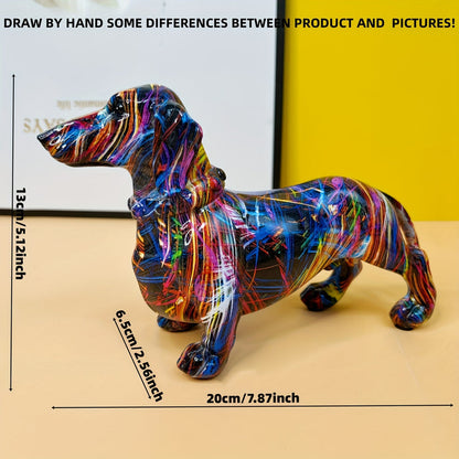 Skorter | Dachshund Delight – Colourful Dachshund Ornament for a Playful Touch at Home