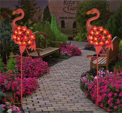 Skorter | Flamingo Solar Light Metal Art
