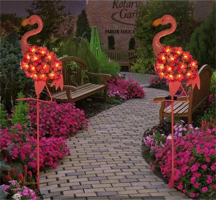 Skorter | Flamingo Solar Light Metal Art