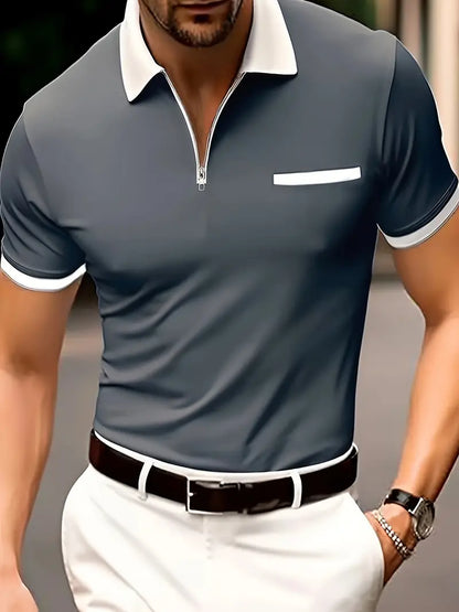 Skorter | – breathable men's golf shirt with v-neck