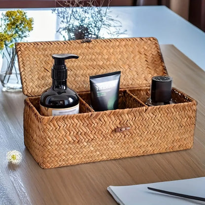Skorter | Ayla Rattan Organizer Basket