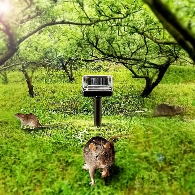 Skorter | Solar-powered snake and pest deterrent – Ultrasonic device for the garden