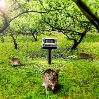 Skorter | Solar-powered snake and pest deterrent – Ultrasonic device for the garden