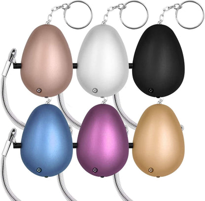 Skorter | 6 Pack 140DB Personal Safety Alarm Keychain with LED Light