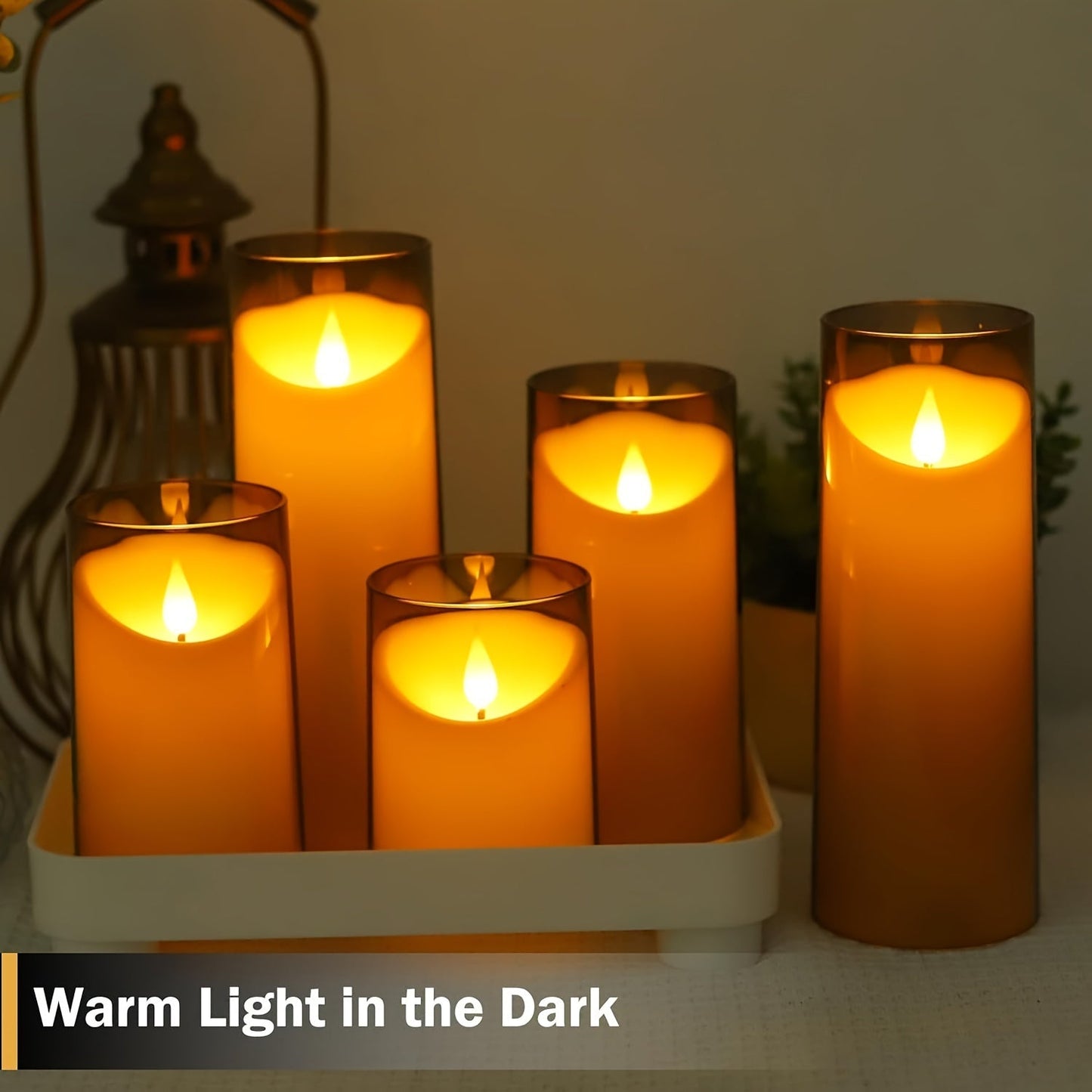 Skorter | 3 pcs LED Lights with Remote - With Timer and Infrared Sensor, Gray