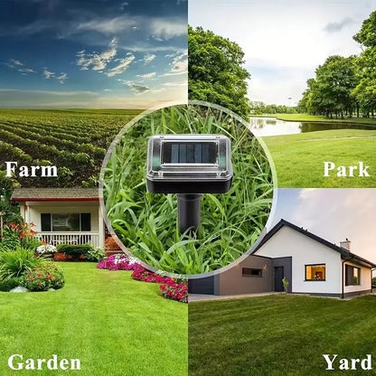 Skorter | Solar-powered snake and pest deterrent – Ultrasonic device for the garden