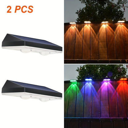 Skorter | SolarShine - 2 Piece Solar Wall Lamps with Color Change and Warm Light