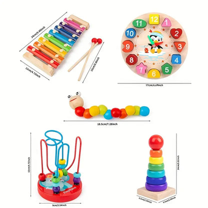 Skorter | 5-I-1 Montessori Play Set - Creative Playfulness - Develop Skills