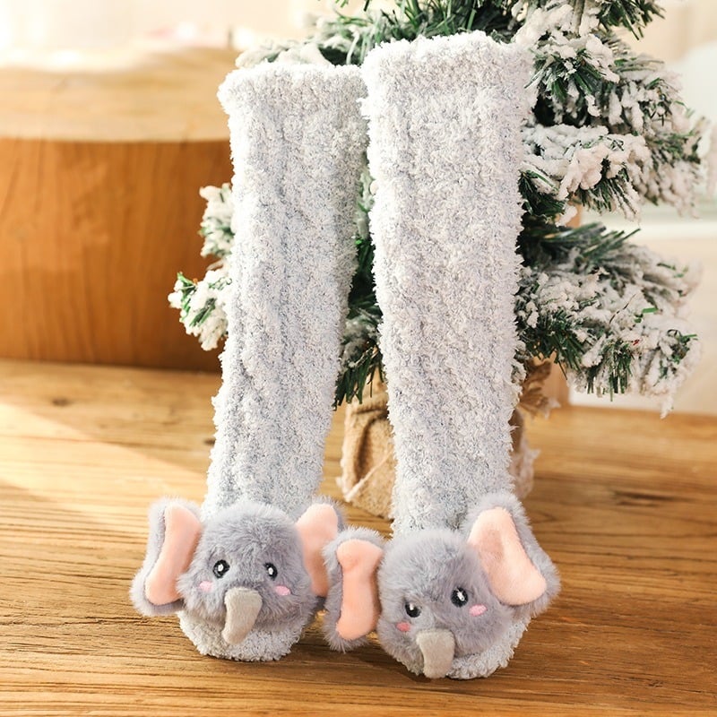 Skorter | A Pair of Baby Cute Coral Fleece Socks