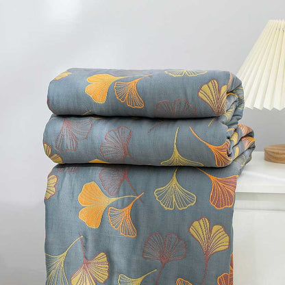 Skorter | LeafNest - Soft Cotton Bed Linen with Leaf Motif