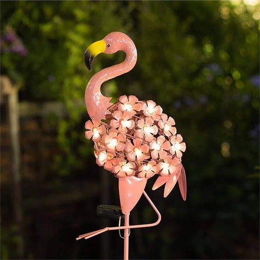 Skorter | Flamingo Solar Light Metal Art