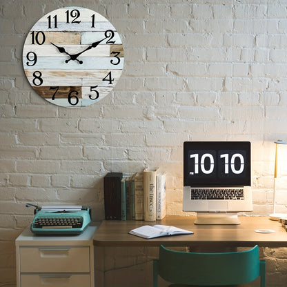 Skorter | Nautical Wall Clock - Silent Round Clock, Blue Theme for Outdoor and Indoor