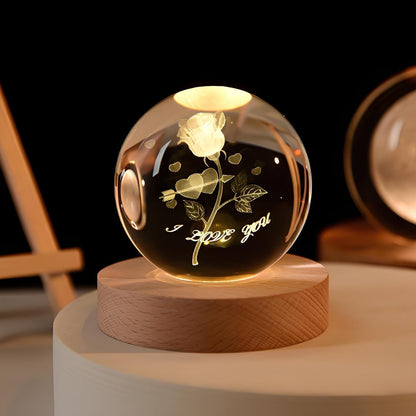 Skorter | SolarSphere – Crystal Solar System with LED Lighting | Educational & Decorative Gift