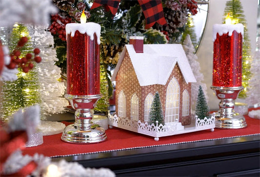 Skorter | Christmas LED candles with glitter