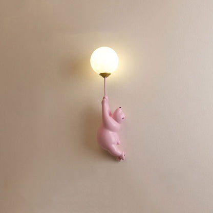 Skorter | Teddy LED Wall Lamp White/Blue/Pink