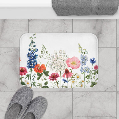Skorter | Floral Garden Bath Mat Decor Rug