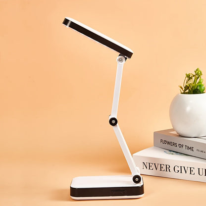 Skorter | BrightFlex - Eye-Protecting LED Table Lamp with Folding Swing Arm, Battery and USB Dual Power Supply