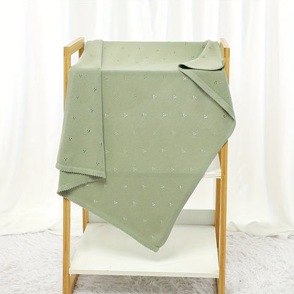 Skorter | Baby Knitted Solid Color Blanket, Stroller Cover Air-Cooled Blanket Easter Gift, Halloween, Christmas Gift