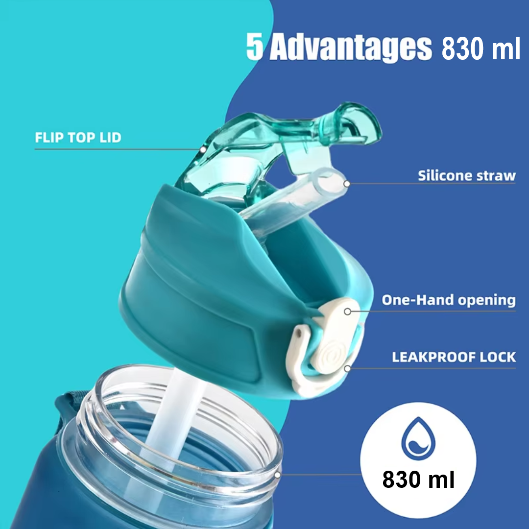 Skorter | 1L Large Capacity Leakproof Sports Water Bottle