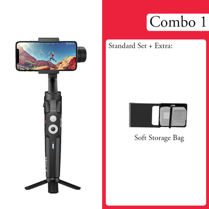 Skorter | Mini Anti-shake Selfie Stick with Folding Storage, Three-axis Stabilization System, Object Tracking, Time-lapse Photography, Suitable for Professional or Daily Photography