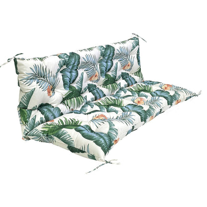 Skorter | 2-3 Seater Swing Cushion Replacement Swing Beach Cushions with Back Support 8-Band Straps