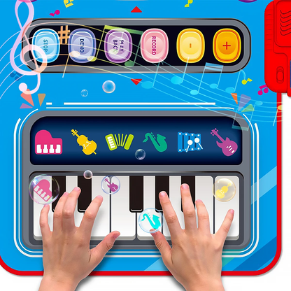 Skorter | PlayTune Sound Mat – Interactive Music Mat for Kids with 5 Instruments (Drums, Piano, Violin)