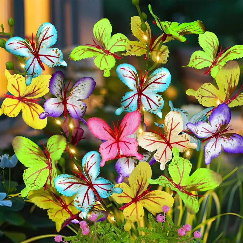 Skorter | 2 Pack - Solar Powered LED Butterfly Stake Light