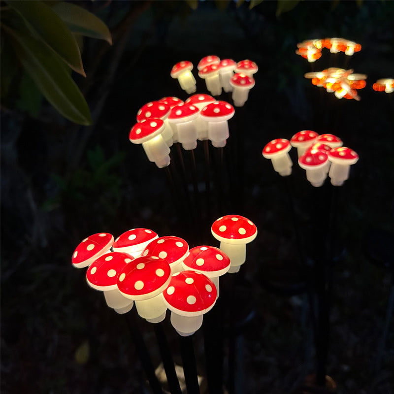 Skorter | 2 Pack - Solar Powered LED Mushroom Lamp Stake Light