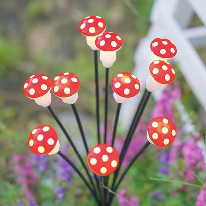 Skorter | 2 Pack - Solar Powered LED Mushroom Lamp Stake Light