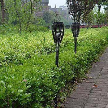 Skorter | 2 Packs Giant 31" Solar-Powered Resort Style Torch Lamp